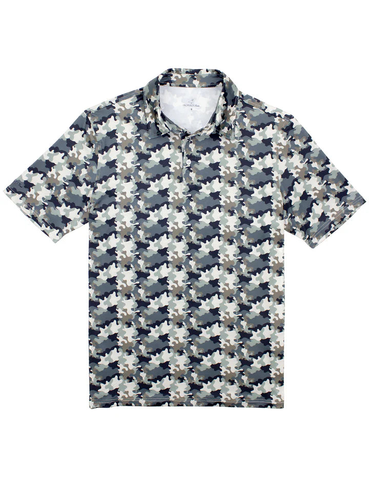 Properly Tied Inlet Polo Delta Backwater Camo