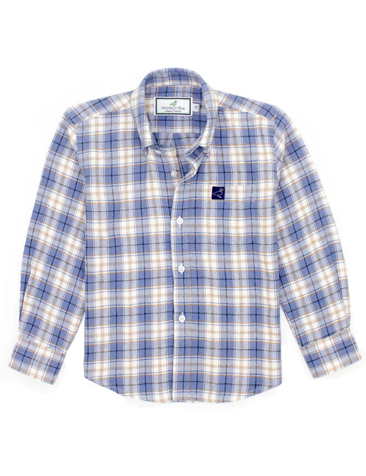 Properly Tied Boys Classic Flannel in Winter Breeze