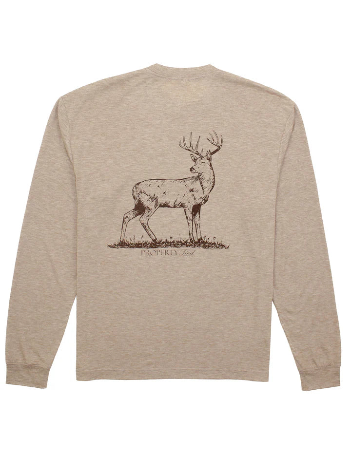 Properly Tied Whitetail Portland Pocket LS Tee