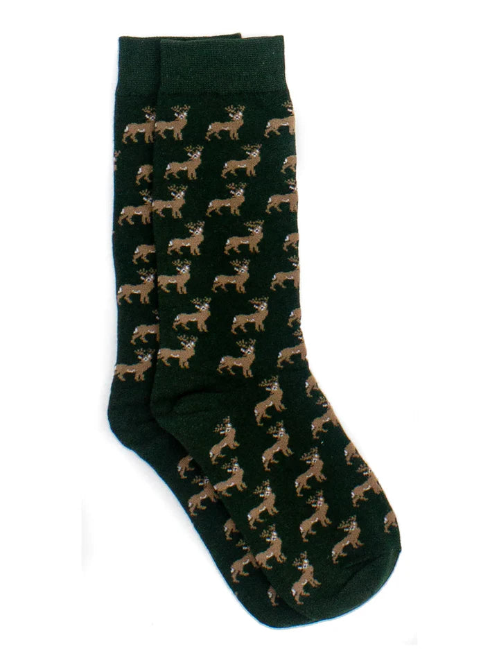 Properly Tied Men's Lucky Duck Socks White Tail