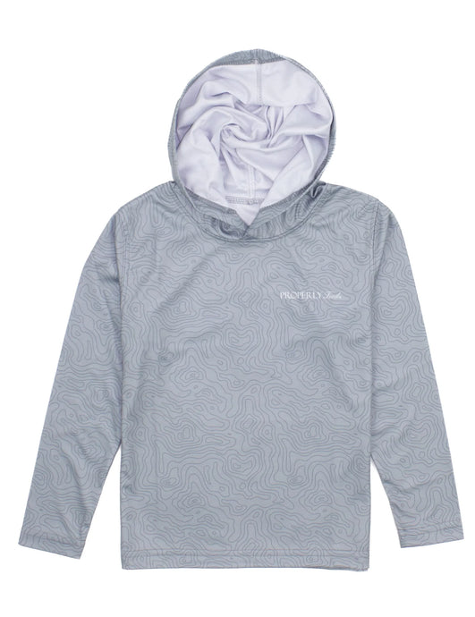 Properly Tied Youth LD Sportsman Hoodie Moss Topo