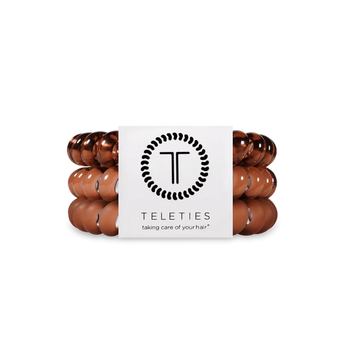 Teleties Mocha Mousse Large Hair Ties