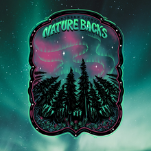 Load image into Gallery viewer, Nature Backs Northern Lights SS Tee Spruce