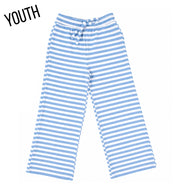 Lulu Mac YOUTH Stripe Monochrome Pants in Lt Blue