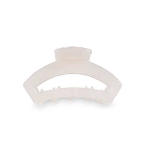 Teleties Open Tiny Hair Clip Coconut White