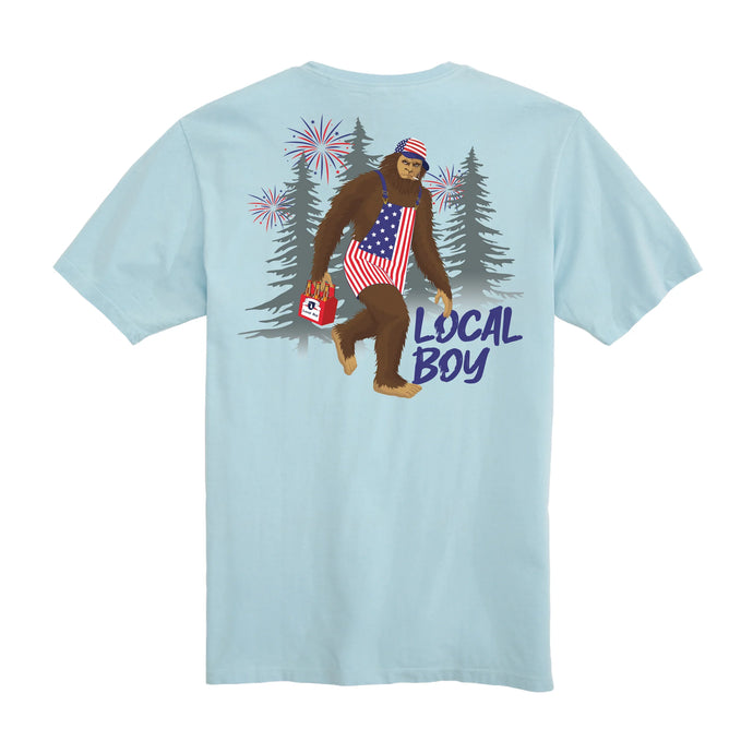 Local Boy Patriotic Squatch SS Tee