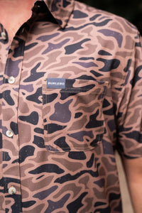 Burlebo Gauge Camo Performance Button Up