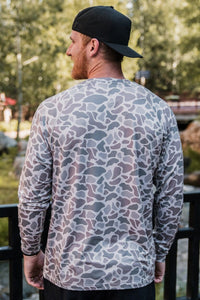 Burlebo Classic Deer Camo LS Performance Tee