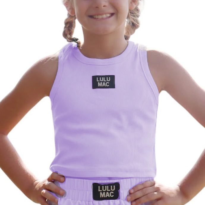 Lulu Mac Youth Solid Tank in Lavender