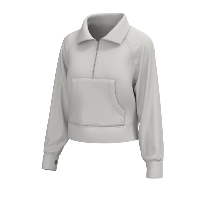 Local Girl Freelance Quarter Zip in Light Sand