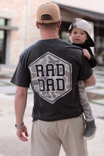 Load image into Gallery viewer, Burlebo Rad Dad SS Tee in Heather Black