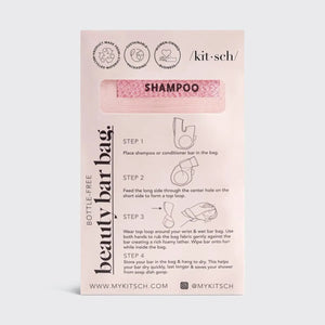 Kitsch rPET Beauty Bar Shampoo Bag Blush