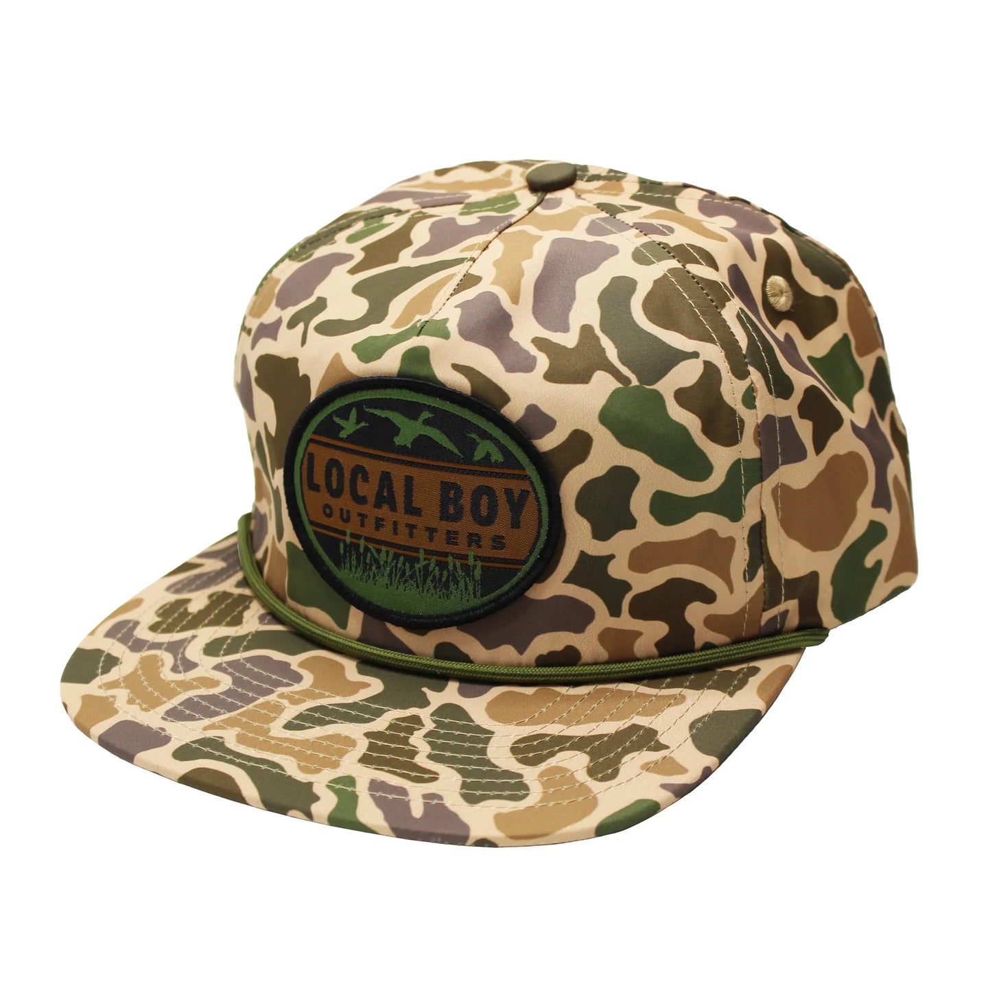 Local Boy Duck Badge Flat Brim Hat