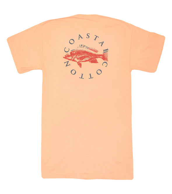 Coastal Cotton Snapper Outline SS Tee