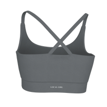Load image into Gallery viewer, Local Girl Sports Bra in Graphite