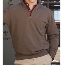 Load image into Gallery viewer, Coastal Cotton French Terry Quarter Zip in Bronze