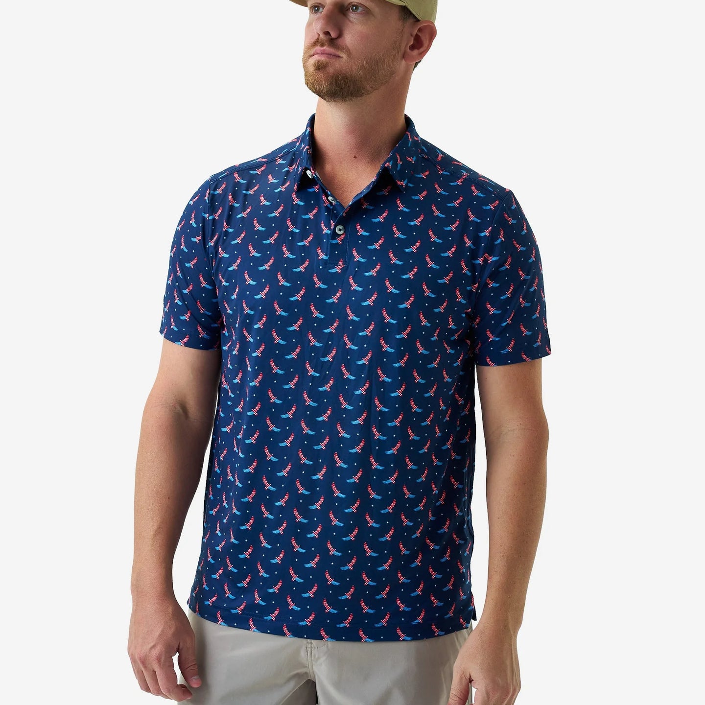 Burlebo Performance Polo in USA Eagle – Versatile Boutique