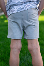 Load image into Gallery viewer, Burlebo Youth Light Grey Athletic Shorts Mayan Liner