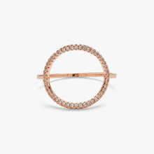Load image into Gallery viewer, Puravida Open Pave Circle Ring