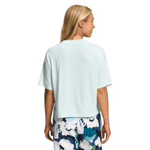 The North Face Women's SS Half Dome Crop Tee Sky Blue