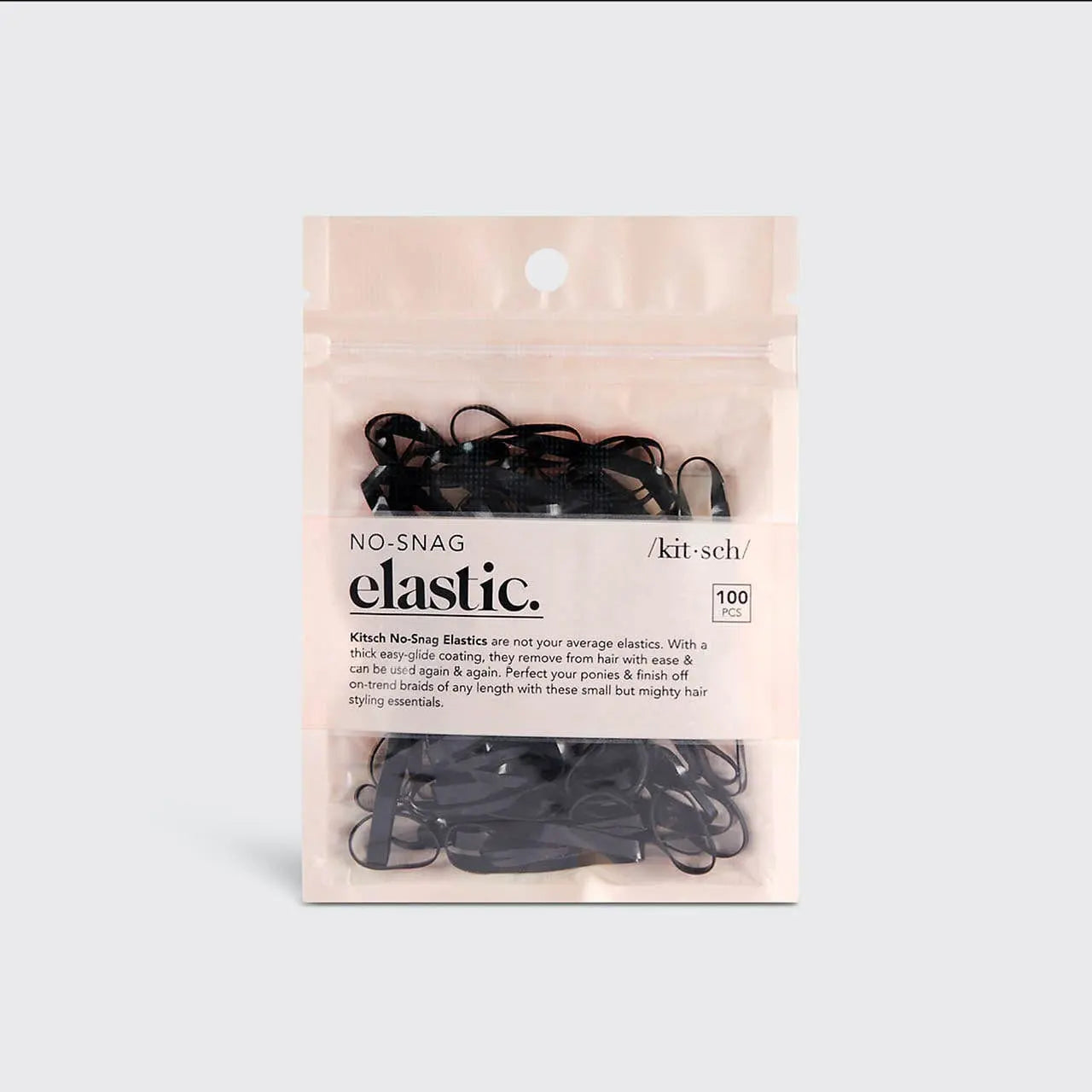 Kitsch No-Snag Elastic 100pc Black