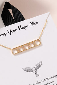"Hope" Necklace-Gold