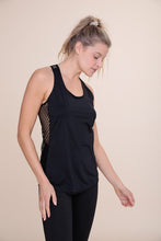 Load image into Gallery viewer, Friday Night Fishnet Racerback Active Tank