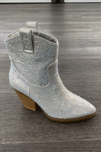 Stop And Stare Booties - Silver