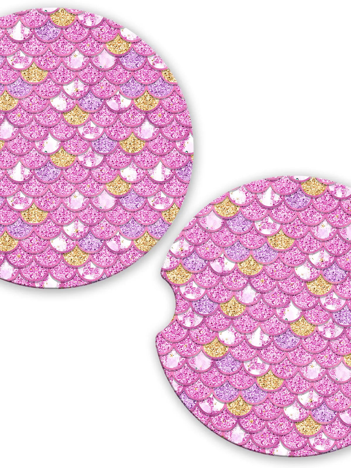 Save The Day Car Coasters Pink Mermaid