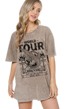 Load image into Gallery viewer, World Tour Graphic Tee Mocha