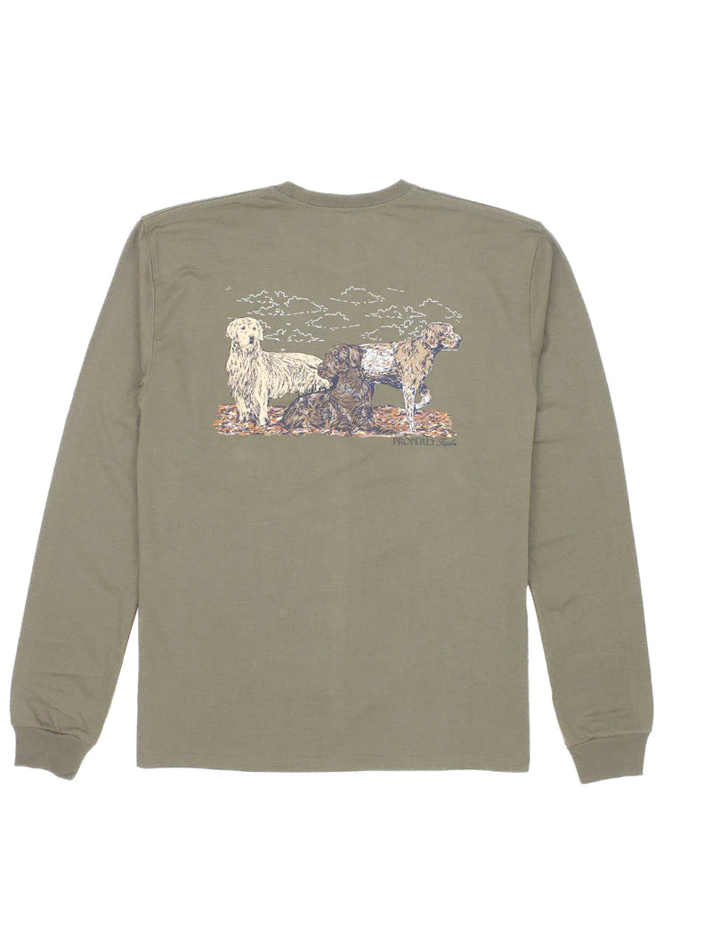 Properly Tied Hunting Dogs LS