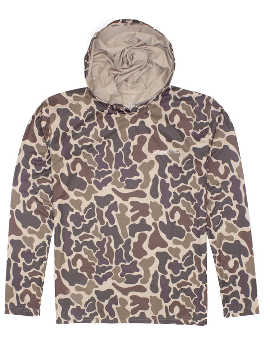 Properly Tied Men's Sportsman Hoodie Vintage Camo