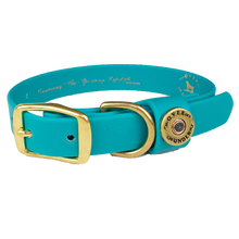 Load image into Gallery viewer, Over Under Water Dog Collar Teal