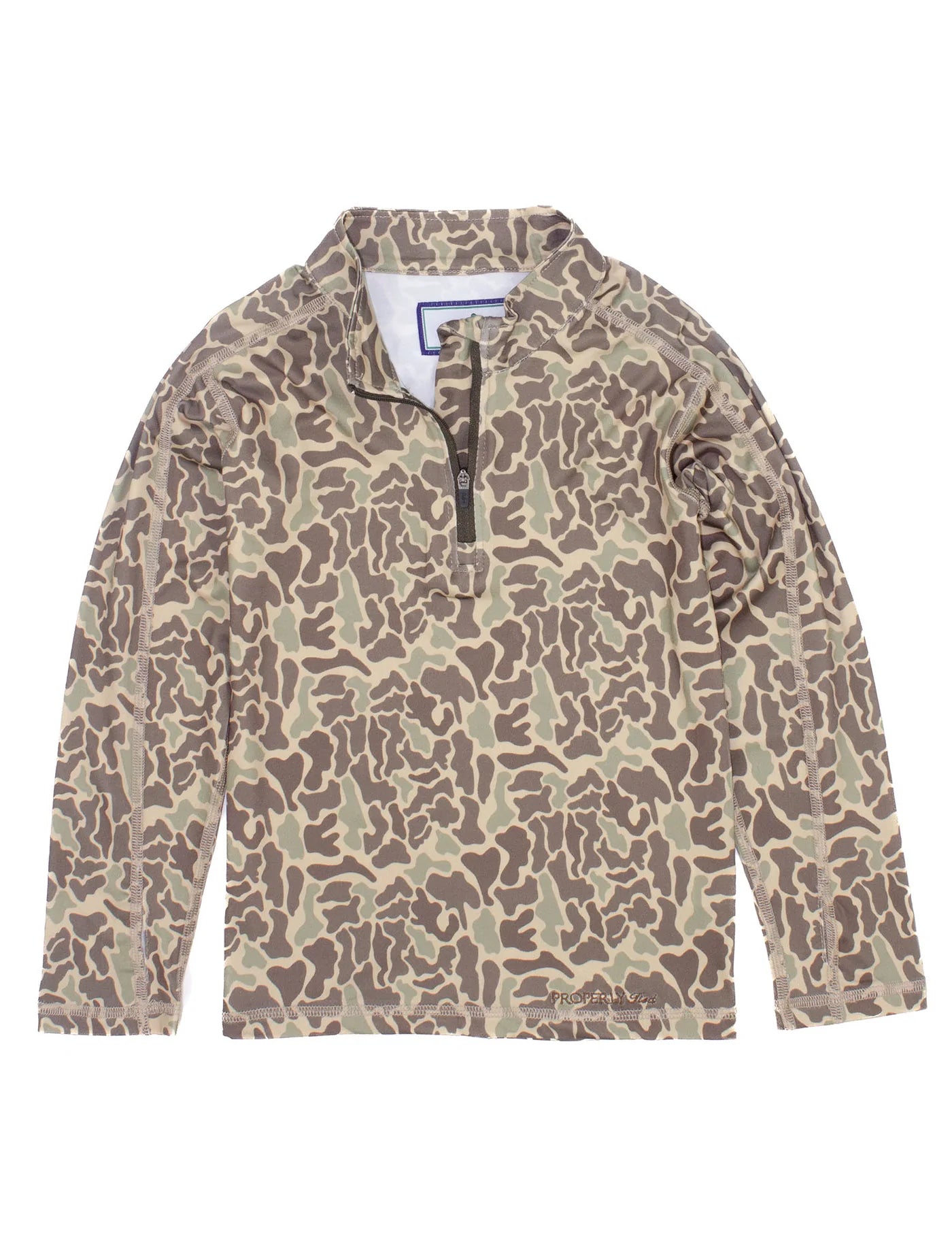 Properly Tied Youth LD Finn Pullover Vintage Camo