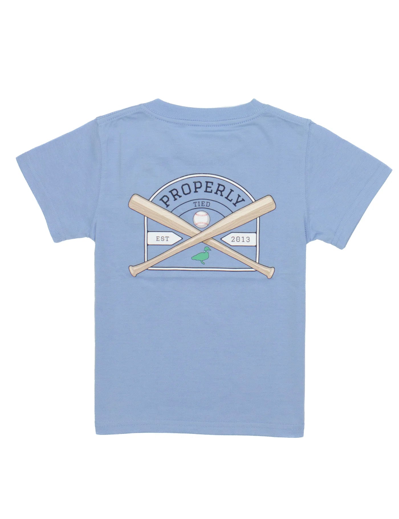 Properly Tied Boys Baseball Shield SS Tee