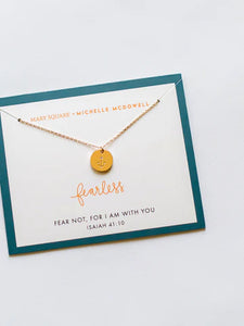 Mary Square Necklace Carded Fearless