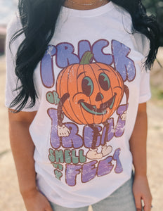 Trick Or Treat Smell My Feet Graphic Tee