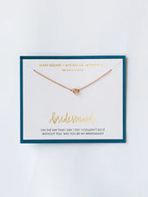 Load image into Gallery viewer, Mary Square Necklace Carded Bridesmaid