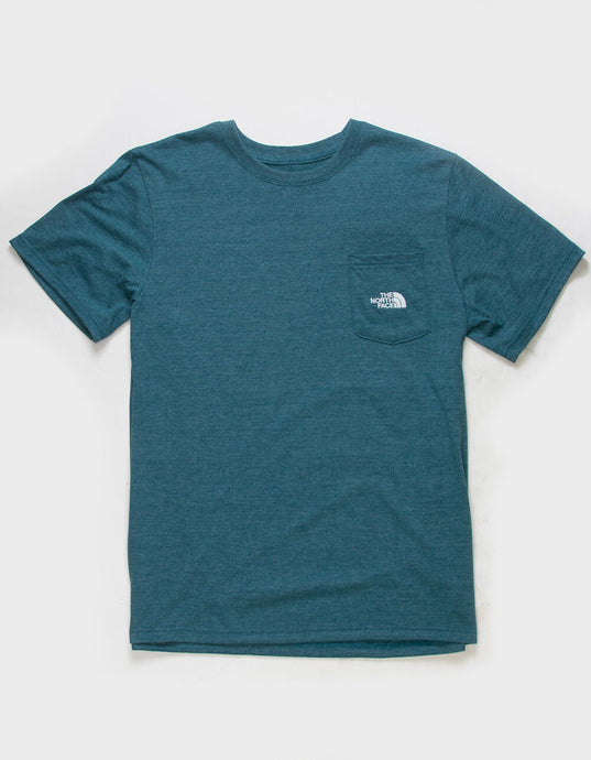 The North Face Men's SS Simple Logo Tri-Blend Tee Blue