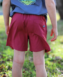 Burlebo Youth Everyday Shorts Earth Red
