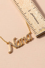 Load image into Gallery viewer, Nana Script Necklace - Gold