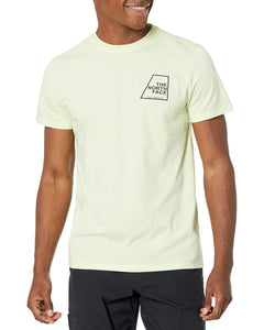The North Face Men's Short Sleeve Logo Marks Tri-Blend Tee Lime