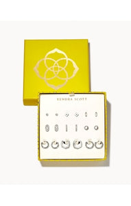 Kendra Scott Earring Set Of 9 Gift Set Silver