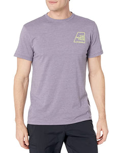 The North Face Men's Short Sleeve Logo Marks Tri-Blend Tee Lunar