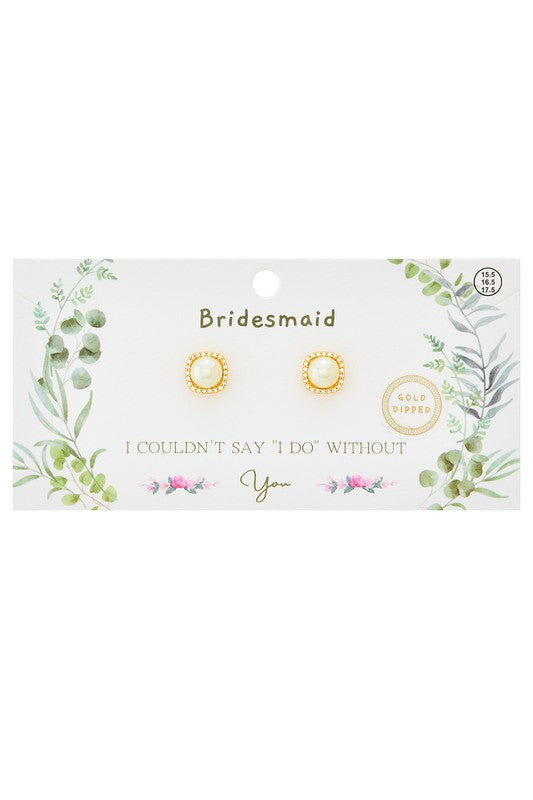 Bridesmaid Earrings-Gold