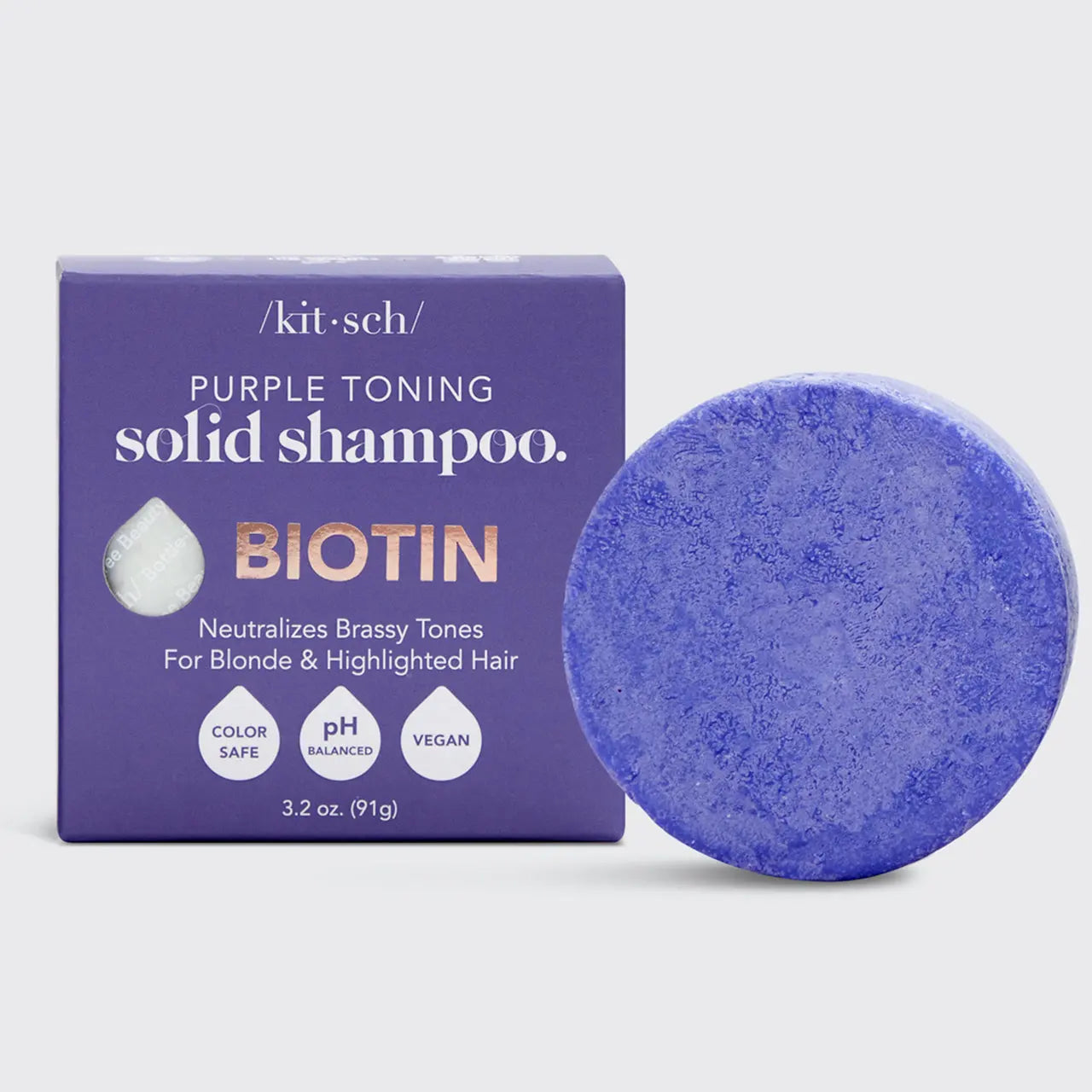 Kitsch Purple Toning Solid Shampoo Bar