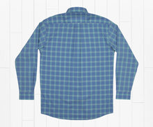 Load image into Gallery viewer, Southern Marsh Calabash Performance Dress Shirt Mint &amp; French Blue