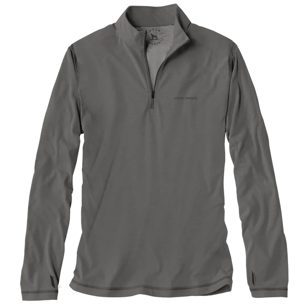 Over Under Core Layer 1/4 Zip Pullover Pewter