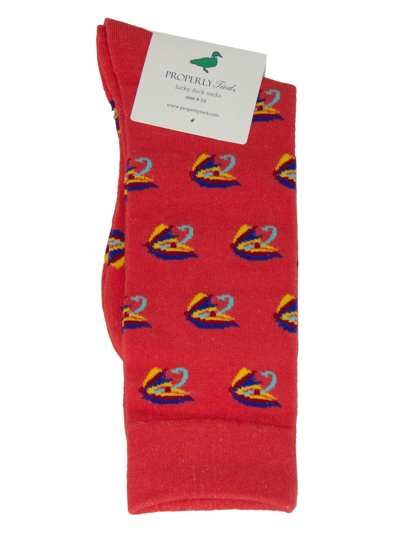 Properly Tied Men's Lucky Duck Socks Let It Fly