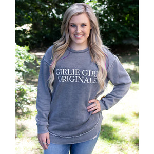 Girlie Girl Originals Logo Sweatshirt Heather Grey